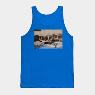 Lobster Pots In The Snow Tank Top